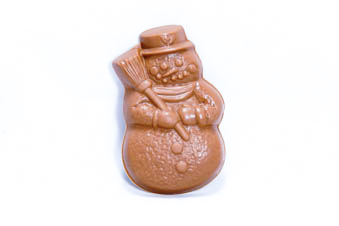 snowman solid chocolate
