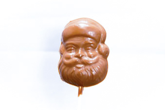 Santa face lollipop
