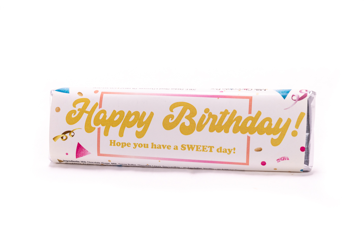 happy birthday candy bar