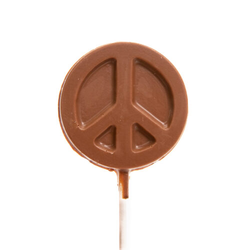 peace sign lollipop