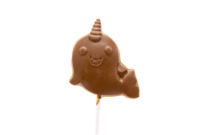 Chocolate Narwhal Lollipop